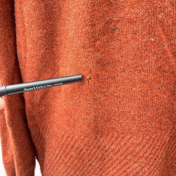 A.P.C Lambs Wool Crewneck Pullover Sweater‎ Orange Mens Medium - Picture 7 of 13
